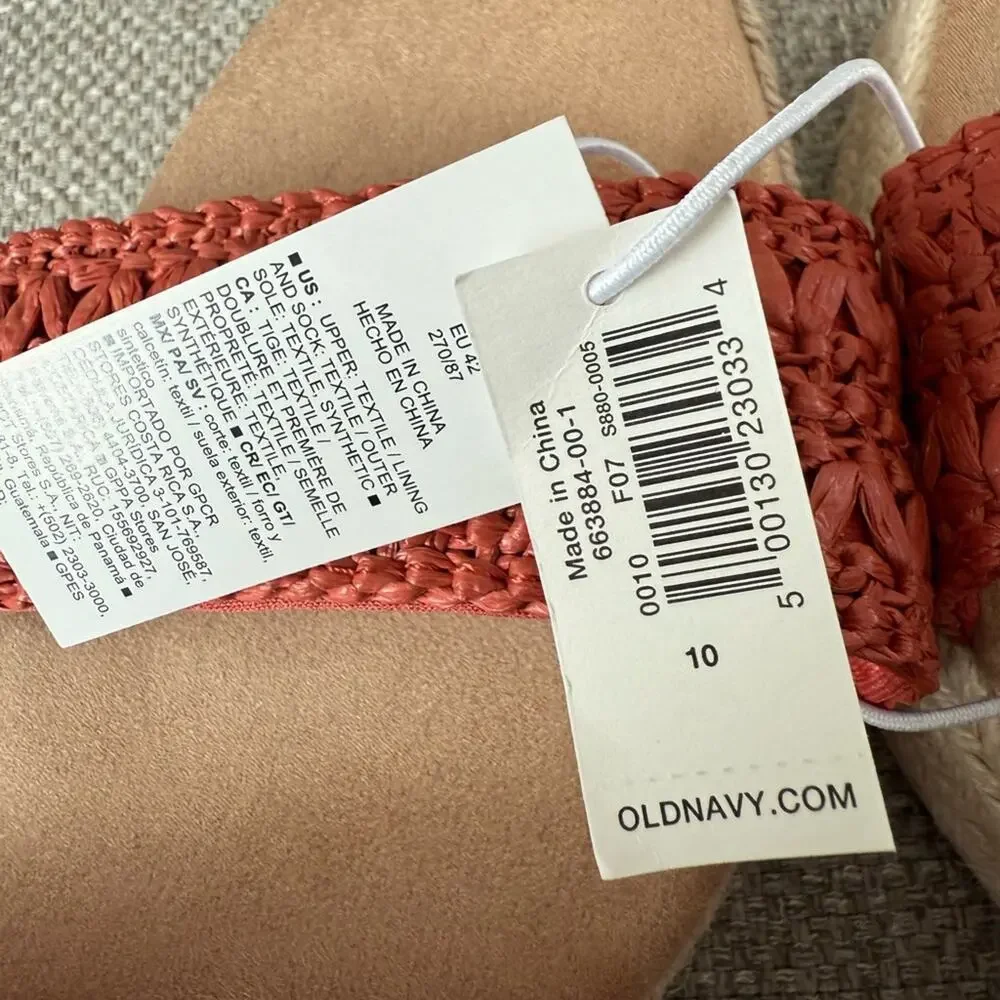 Old Navy Ginger Spice Double-Strap Espadrille Sandals